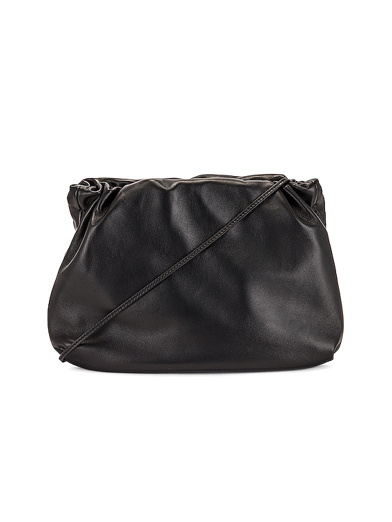 The Row Large Bourse Clutch in Black | FWRD