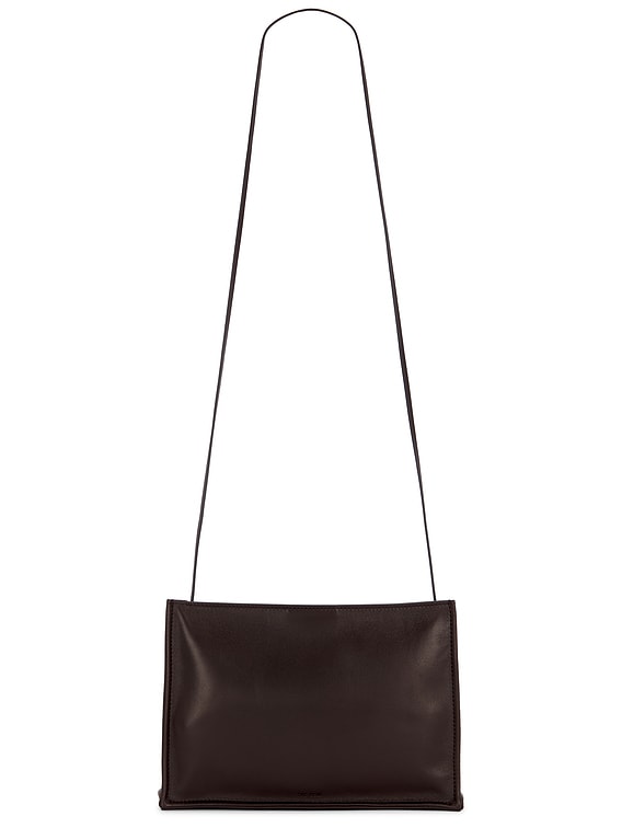 The Row Large To Go Crossbody Bag in Dark Brown ANS | FWRD