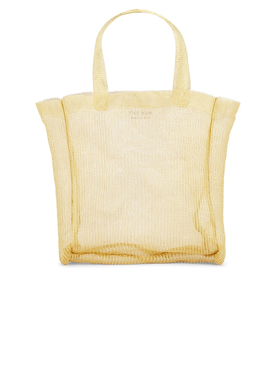 THE ROW Imogen Mini メッシュ トートバッグ ゴールド The Row Imogen Mini Tote in Gold | FWRD