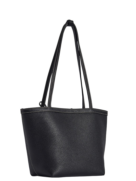 The Row Medium Park Tote Stitch in Black & Ecru ANS | FWRD
