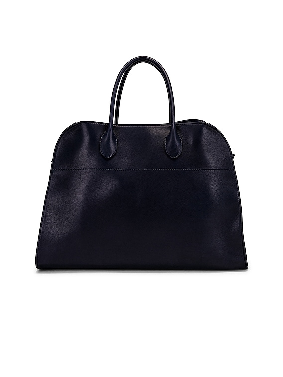 The Row Soft Margaux 15 Top Handle Bag in New Blue SHG | FWRD
