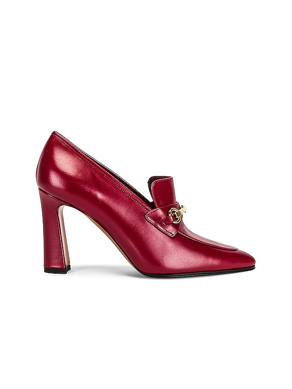 The Row Lady Loafers in Ruby Red FWRD