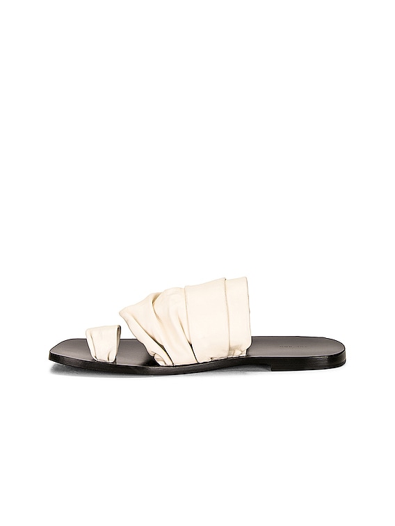 The Row Drape Slides in Ivory | FWRD