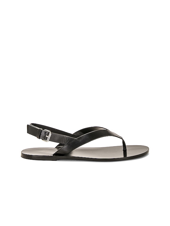 The Row Hiking Flip Flops in Black FWRD