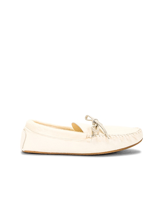 The Row Lucca Moccasin in Milk FWRD