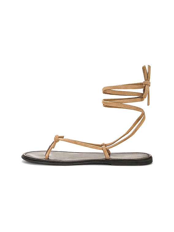 The Row◆レザー製 Soft Knot Flat 10mm The Row - 10mm Soft Knot leather sandals - Off White | eBay