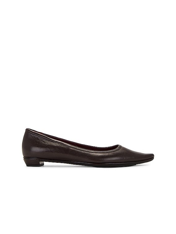 The Row Claudette Flat in Chocolate FWRD