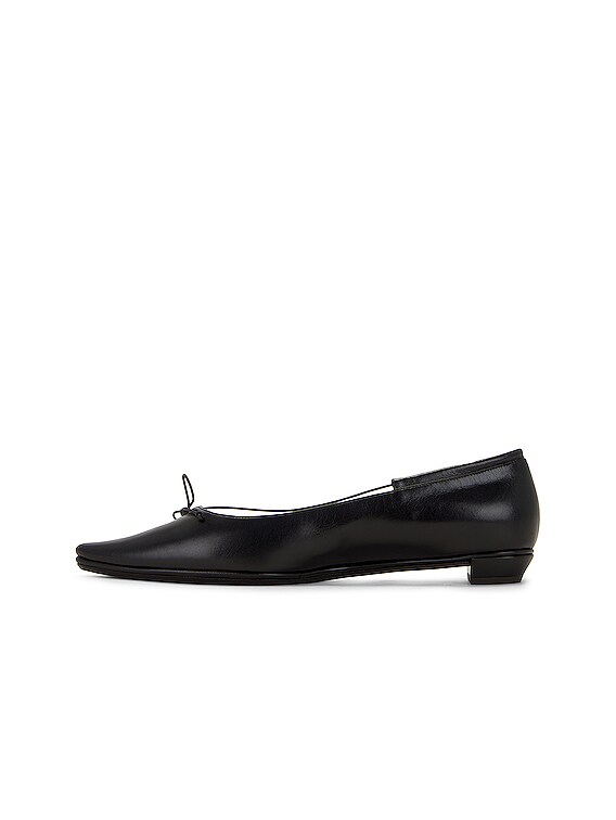 The Row Claudette Bow Flat in Black FWRD