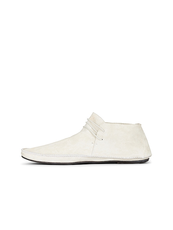 The Row Tyler Lace Up Boot in White Smoke FWRD