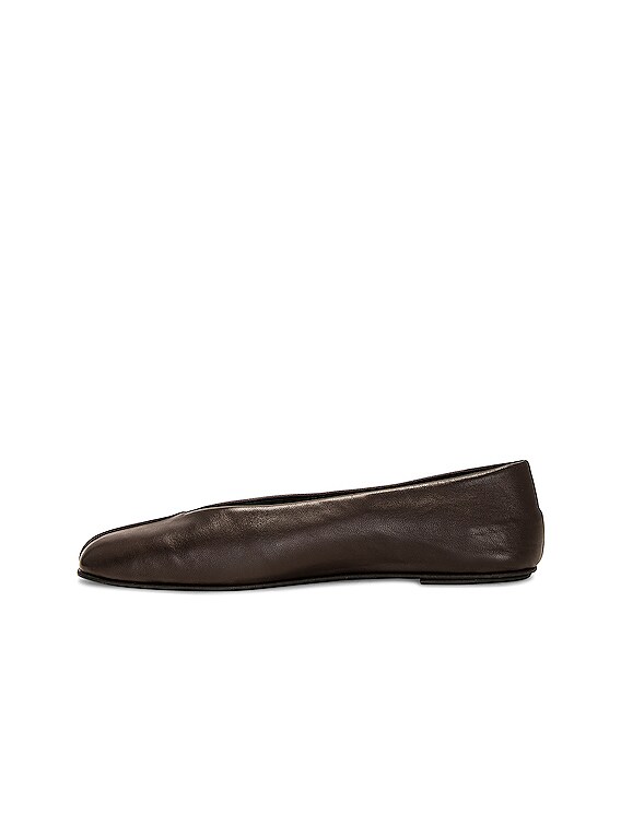 The Row Eva Two Flat in Dark Brown | FWRD