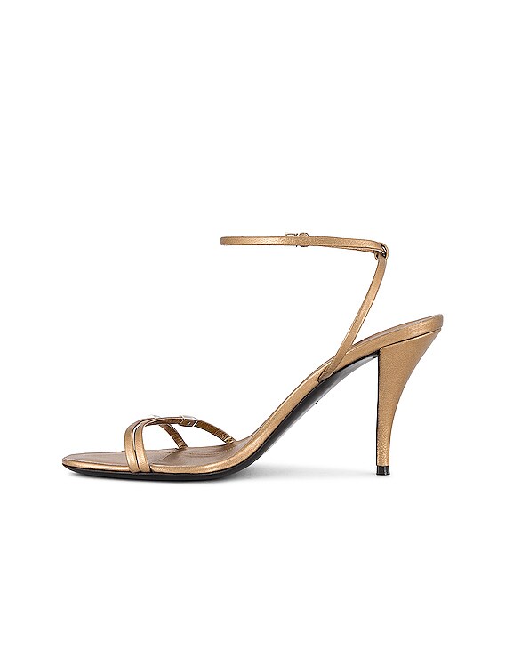 The Row Cleo Bijoux Sandal in Old Gold & Silver | FWRD
