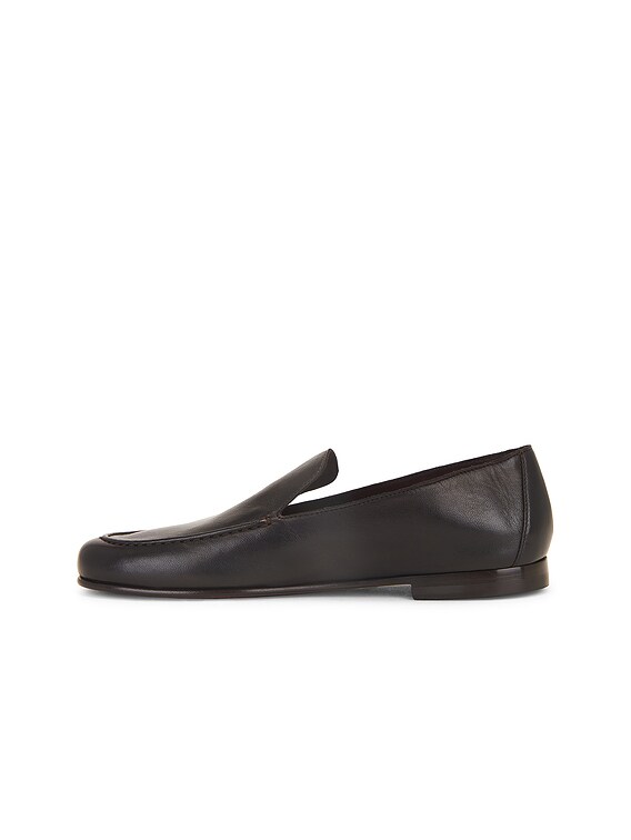The Row Colette Loafer in CHOCOLATE | FWRD