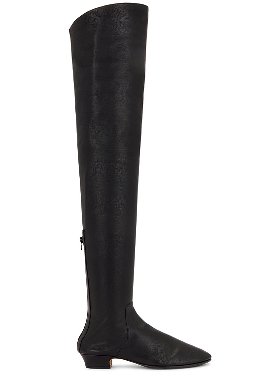 ●Mardi Mercredi●PADDING OBLIQUE BOOTS_BLACK/韓国人気 The Row Hereditas Boot in Black | FWRD