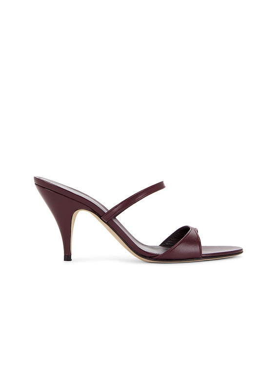サンダル・ミュール THE ROW VIKA KNOT 80 Vika Knot 80 leather mules in black - The Row | Mytheresa