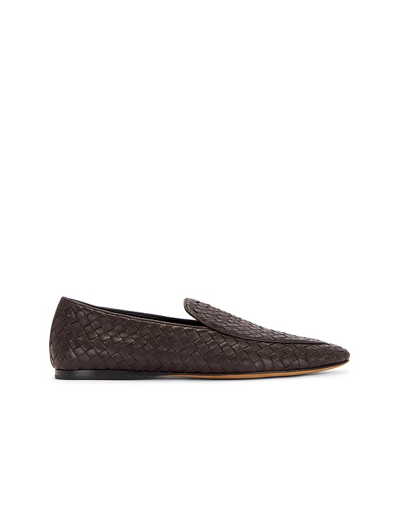 The Row Hereditas Flat Loafer in Laquer Brown | FWRD