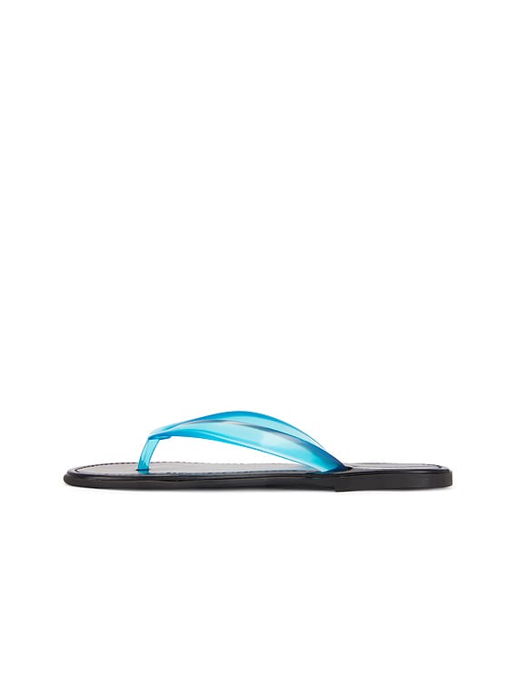 The Row Beach Flip Flop in Transparent Blue | FWRD