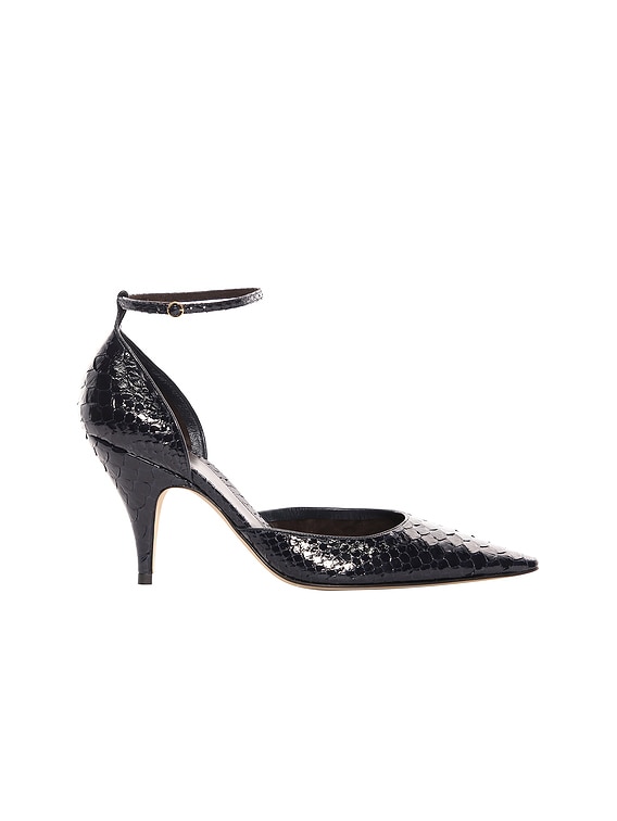 The Row Uxor D'orsay Python Pump in Midnight | FWRD