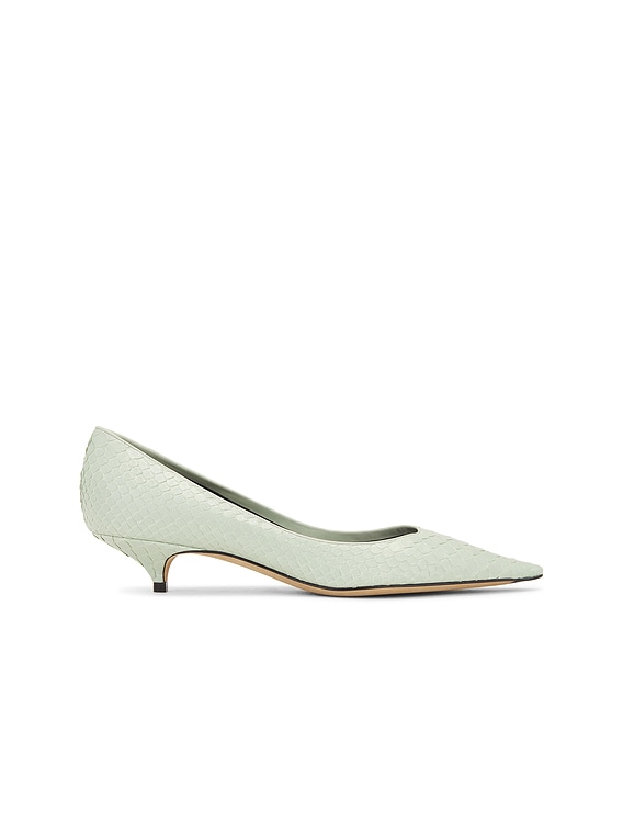 靴 THE ROW SQUARE TOE PUMP THE ROW Square Toe Flat Pump Leather Flats in Camel Size 37