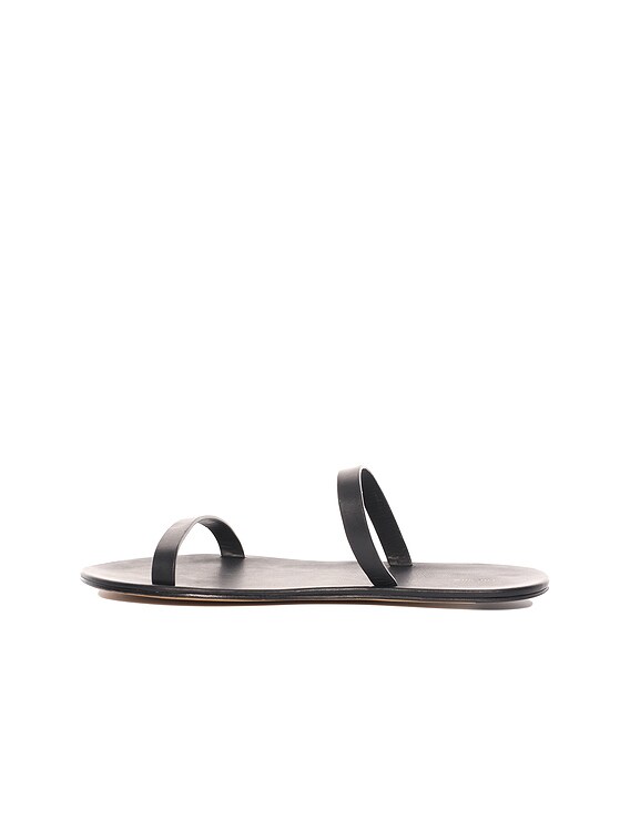 The Row Helena Sandal in Black | FWRD