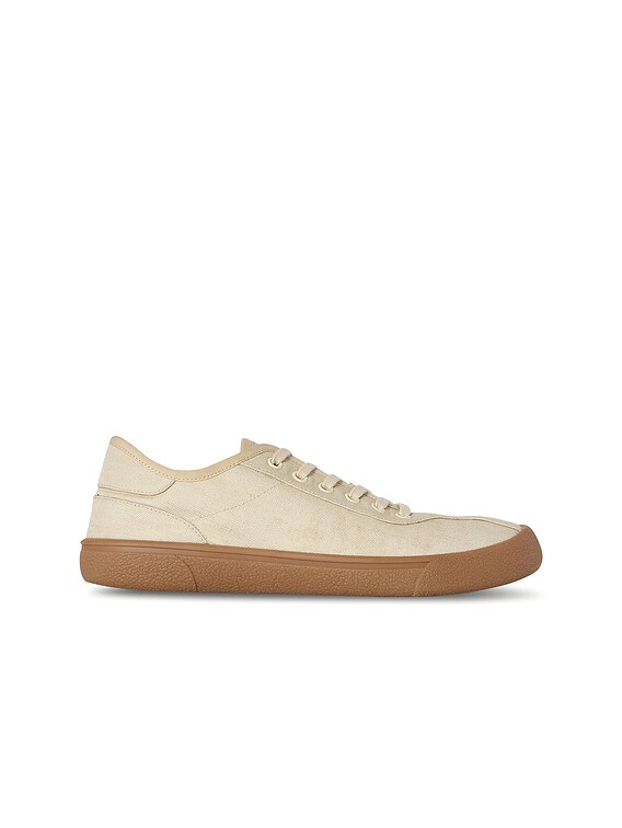 国内即発【The Row】CANVAS SNEAKERS F1611 SAGE TINT The Row Canvas Sneaker in Sage Tint | FWRD