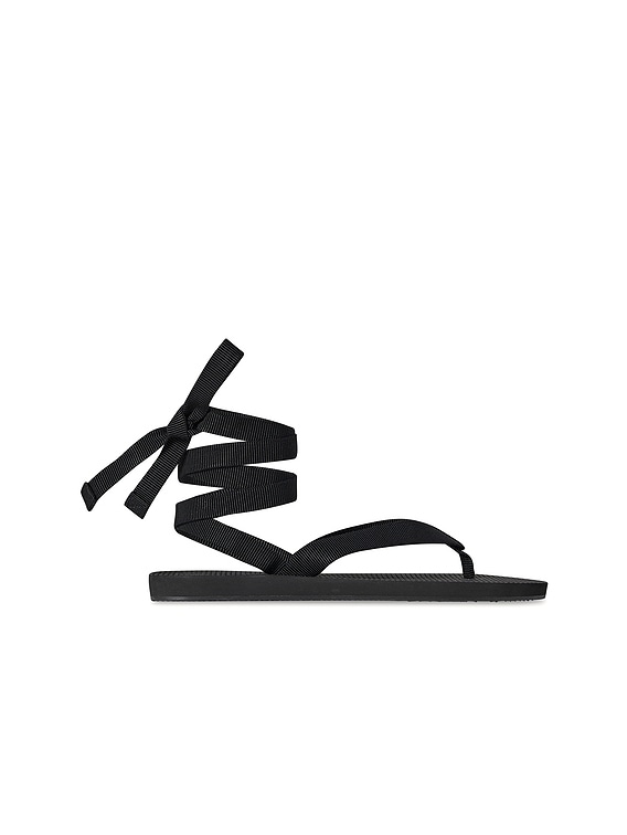 The Row Dune Knot Sandals in Black | FWRD
