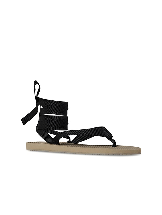 The Row Dune Knot Sandals in Iron Grey | FWRD