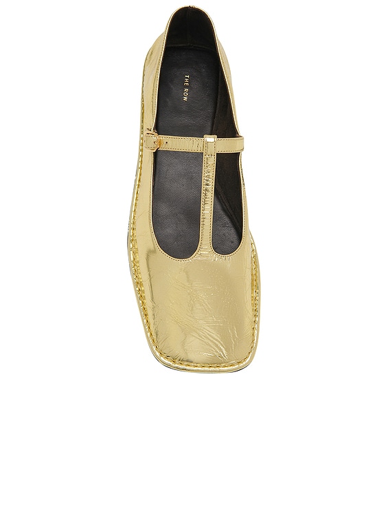 パンプス 25ss THE ROW Leather star ballerinas F1638M39GOLD bg_5024995_100602_m