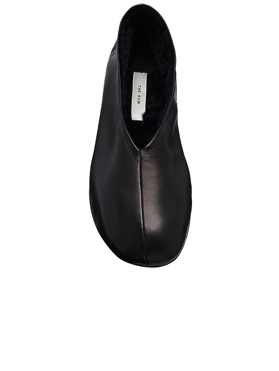 The Row Stella Slipper in Black | FWRD