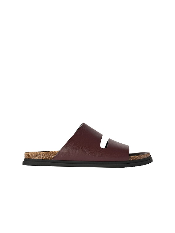 The Row Band Sandal in Burgundy | FWRD The Row Band Sandal in Burgundy | FWRD