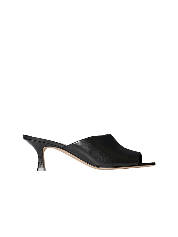 The Row Ella Kitten Mule in Black | FWRD