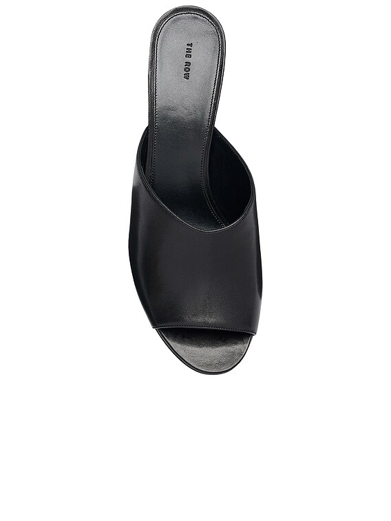 The Row Ella Kitten Mule in Black | FWRD