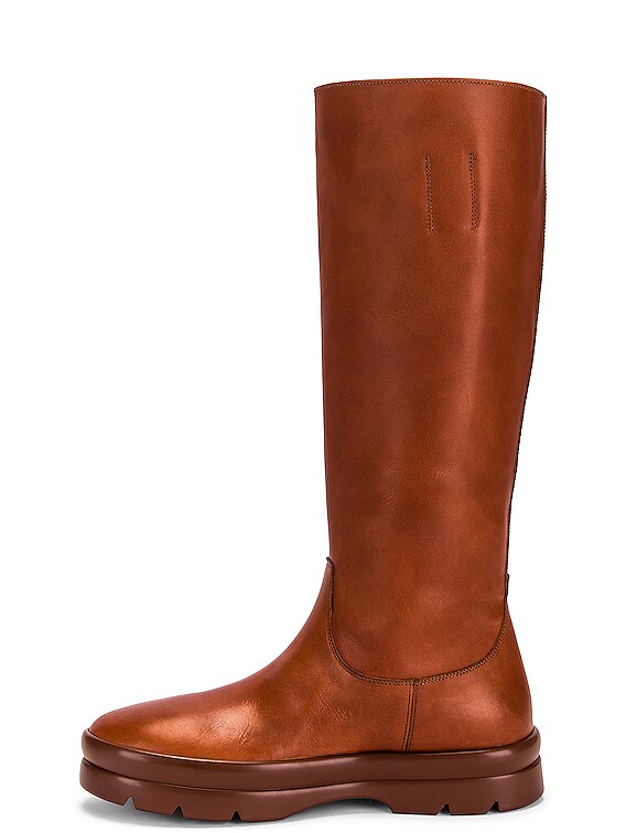 The Row Billie Boots in Saddle Brown | FWRD