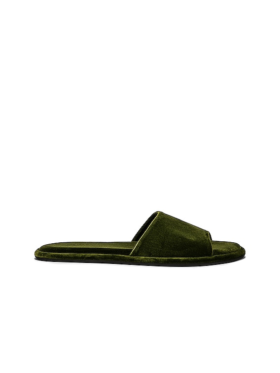 The Row Canal Slippers in Moss FWRD