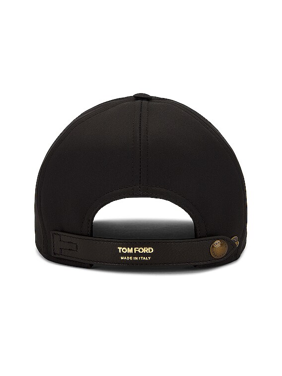 【Tom Ford】TFコットンキャンバス野球帽、ブラック TOM FORD Black Canvas 'TF' Cap – BlackSkinny