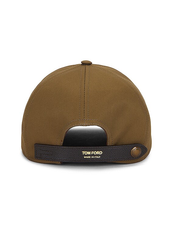 トムフォード　キャップ TOM FORD Smooth Leather Cap in Black | FWRD