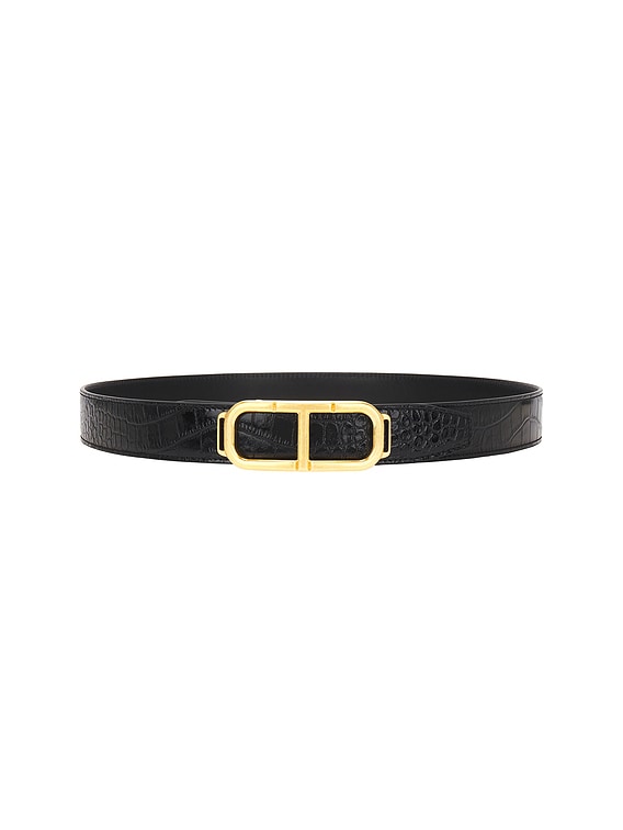 TOM FORD ベルト 90CM TOM FORD トム・フォード リバーシブル ロゴ ベルト | ブルー