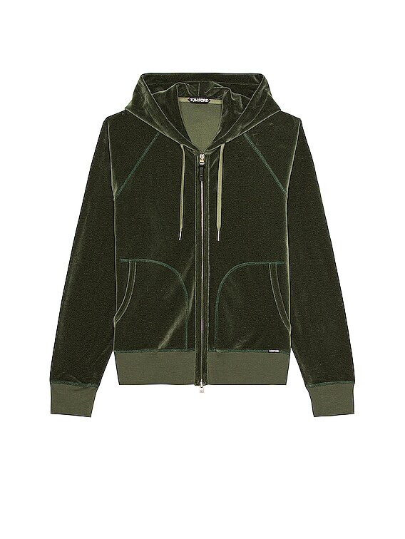 TOM FORD Cotton Blend Blouson in Emerald | FWRD