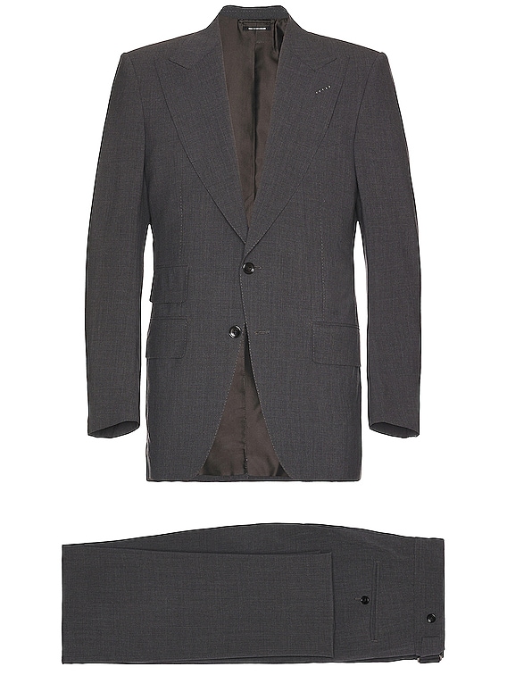 TOM FORD Bistretch Day Suit in Dark Grey | FWRD