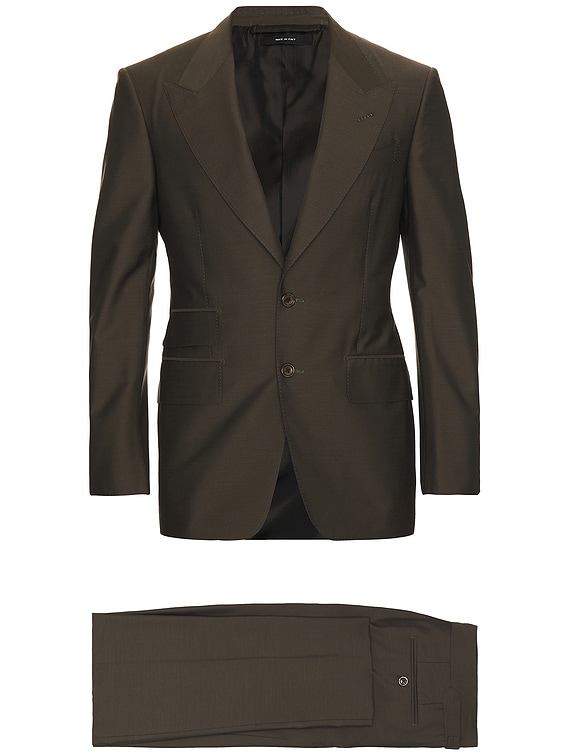 TOM FORD single-breasted suit - Green