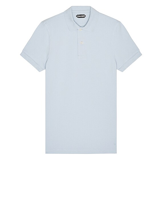 専用 TOM FORD トムフォード / GARMENT DYED POLO TOM FORD Garment Dyed Polo in Light Blue | FWRD