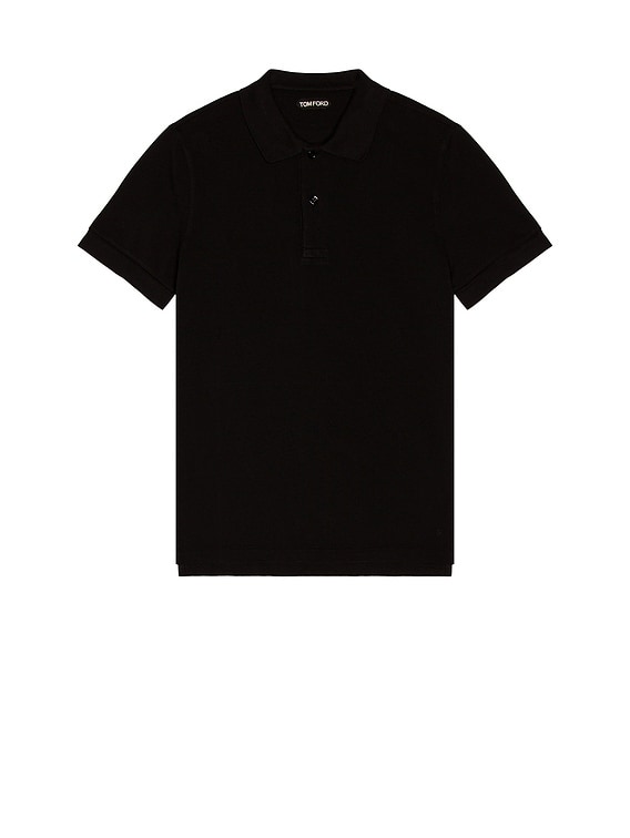 専用 TOM FORD トムフォード / GARMENT DYED POLO TOM FORD Garment Dyed Polo in Black | FWRD