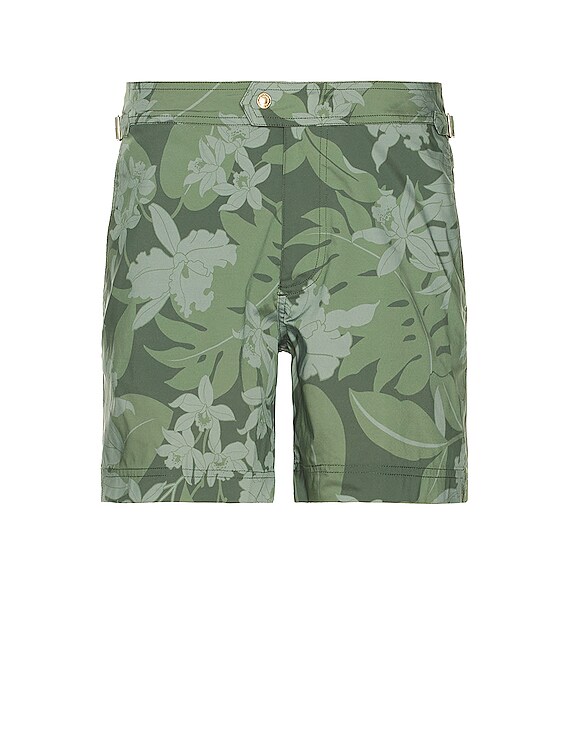 TOM FORD Orchid Camo Swim Short in Green | FWRD