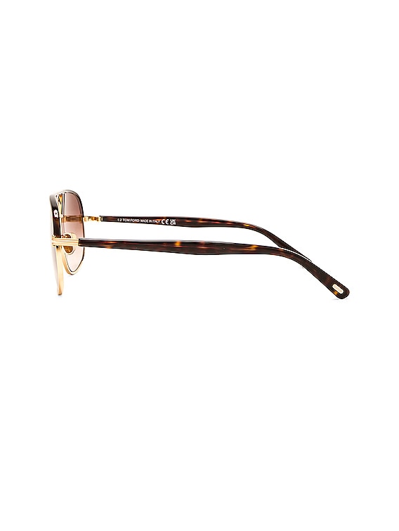 Tom Ford FT 1019 MAXWELL - 30F Shiny Deep Gold
