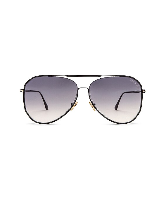 TOM FORD Charles Sunglasses in Black & Grey | FWRD