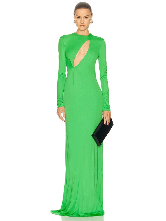 slim fit dress slacks Clover & Class Tiered Mini Dress Medium (4/6) / Green main image 0