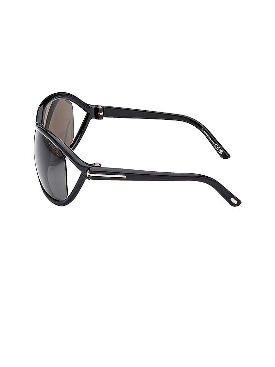 TOM FORD Fernanda Sunglasses Shiny Black & Smoke TOM FORD Fernanda 68MM Square Sunglasses | Saks Fifth Avenue main image 2