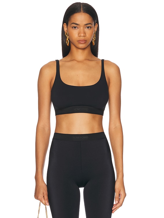 TOM FORD Modal Signature Bralette in Black | FWRD