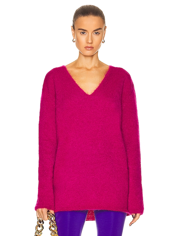 Women's Drussell Mohair Sweater In Purple/Fuschia