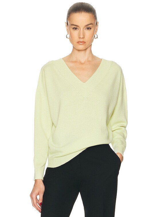 TOM FORD V-Neck Sweater in Double Cream | FWRD