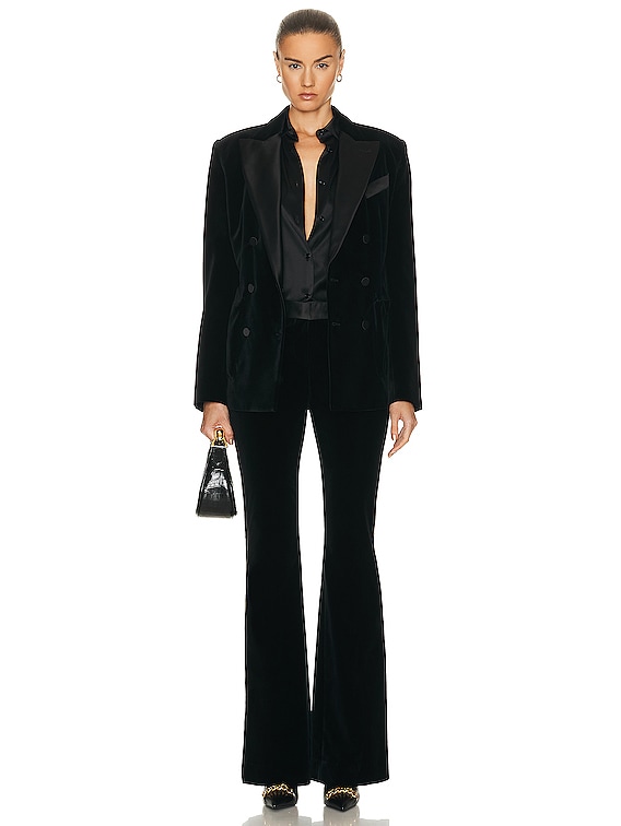Velvet Tuxedo Relaxed Fit Jacket